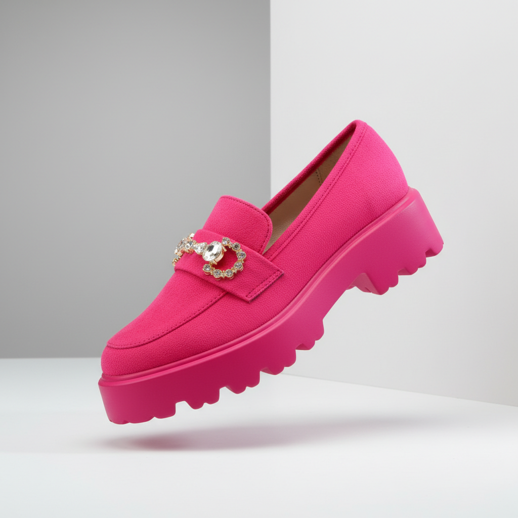 A5617-2 Fuchsiové dámské volnočasové boty