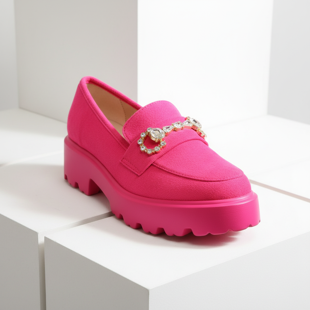A5617-2 Fuchsiové dámské volnočasové boty