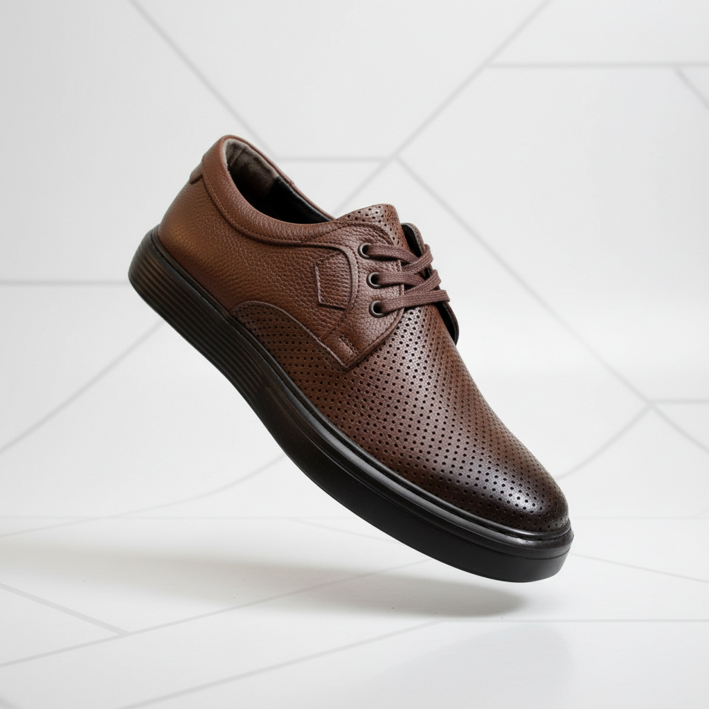 656014 Pantofi maro pentru bărbați
