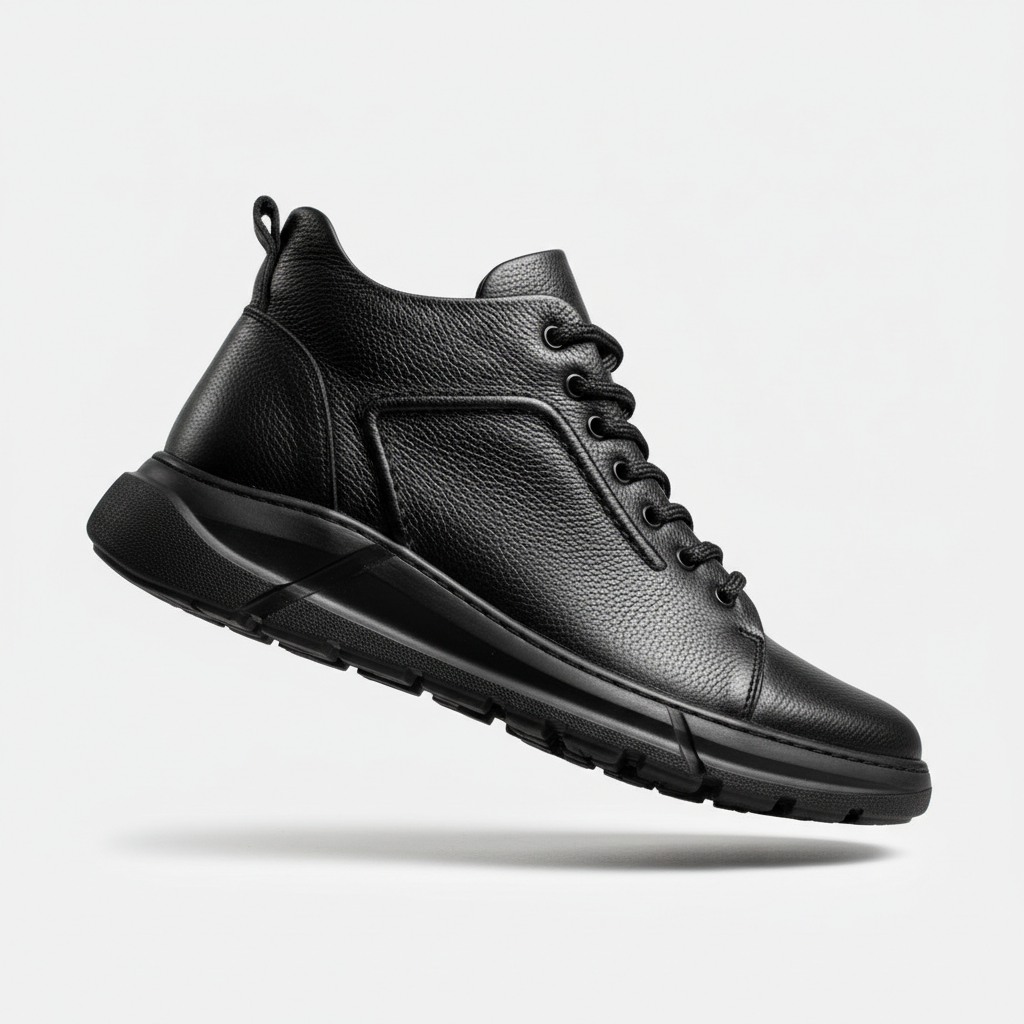 706002 Fekete férfi cipő