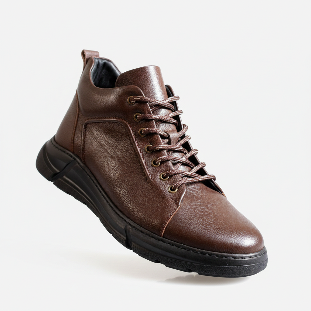 706002 Kávé színű férfi cipő