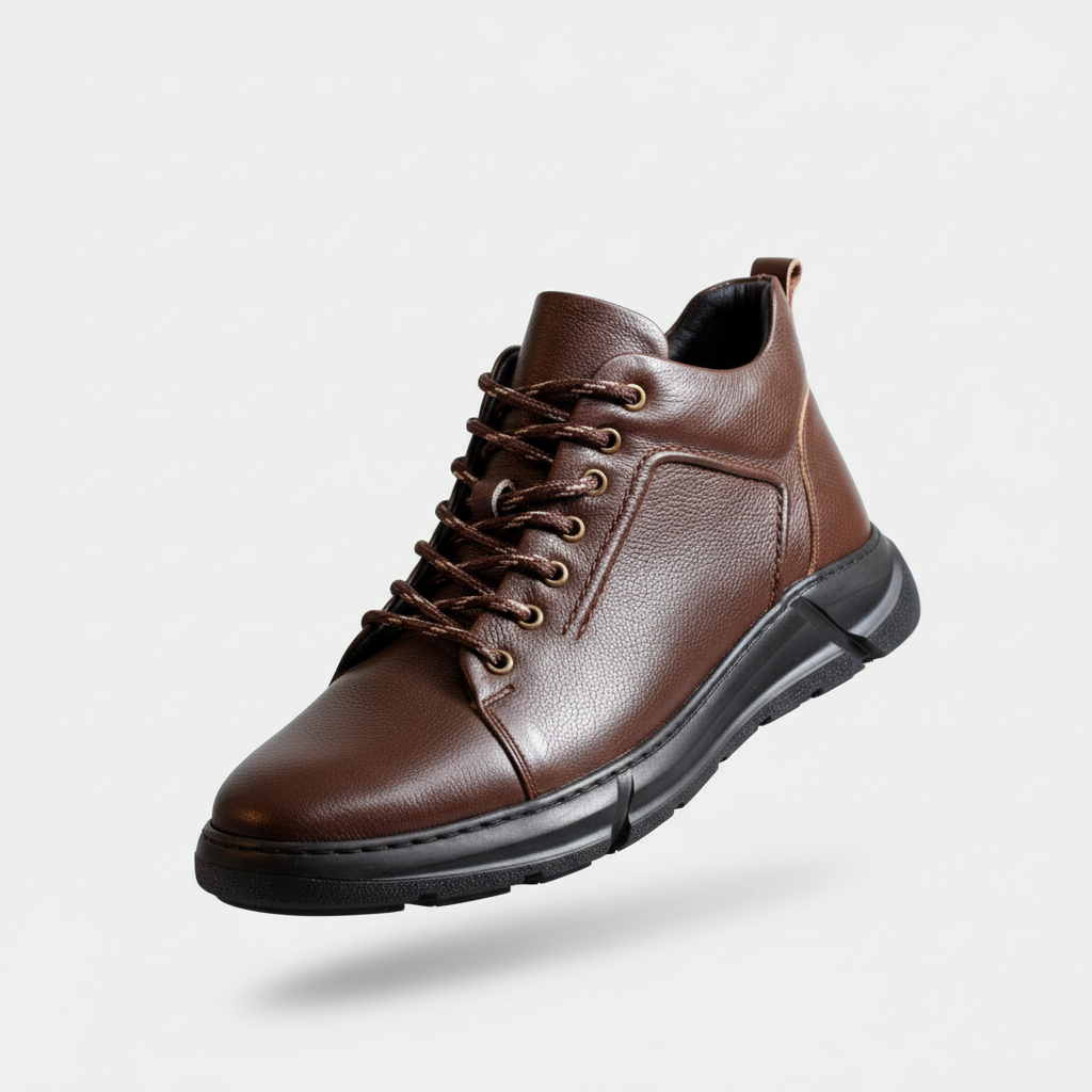 706002 Kávé színű férfi cipő