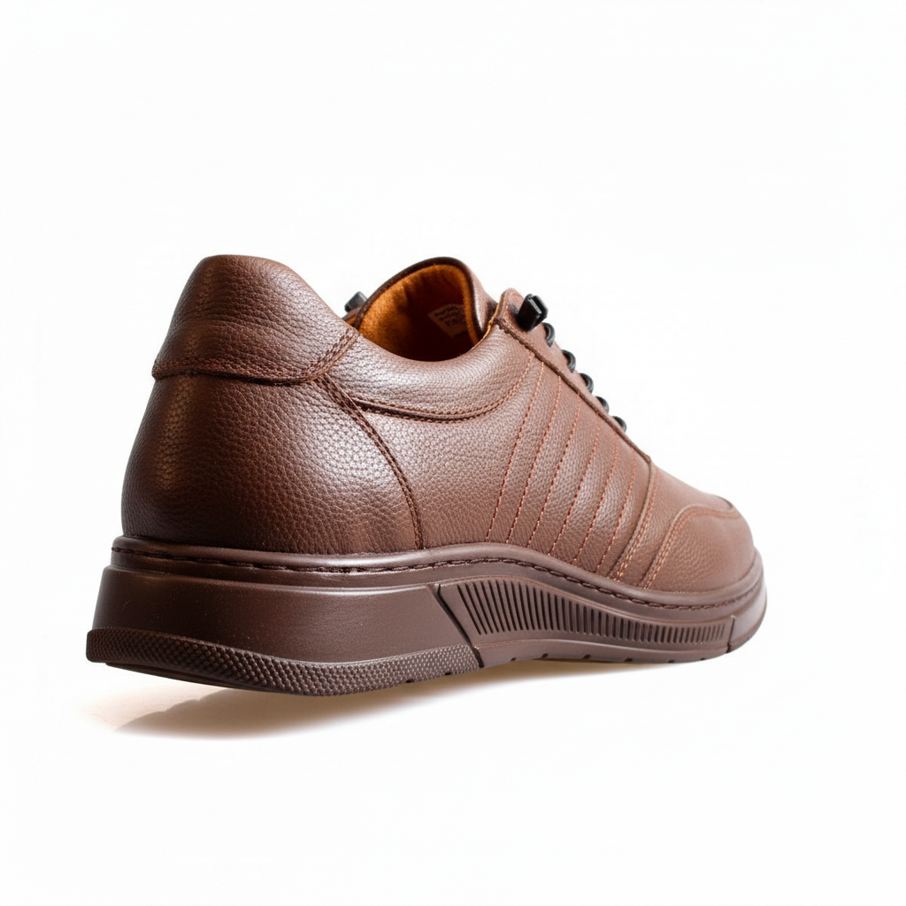 707001 Brązowe buty męskie