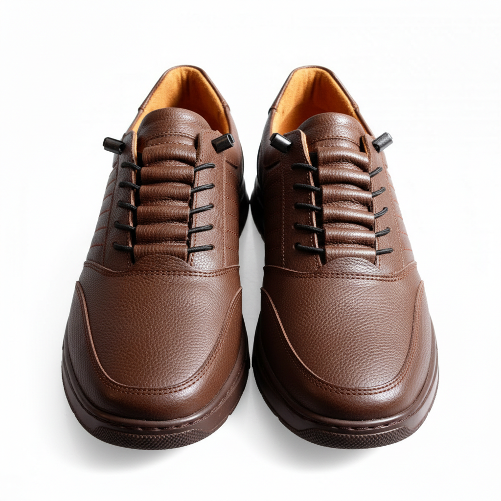 707001 Brązowe buty męskie