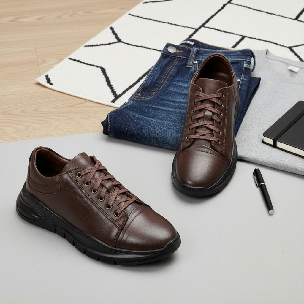 745004 Barna férfi cipő