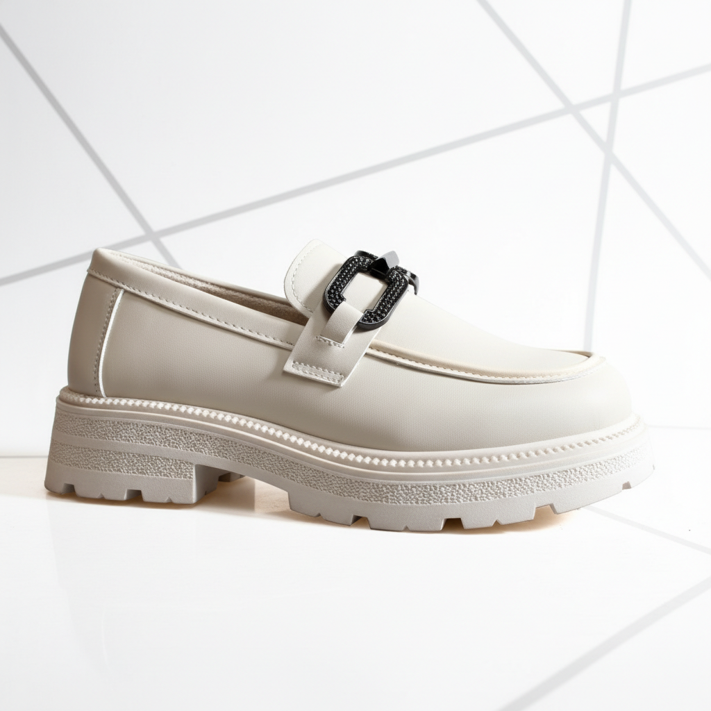 JK-970 Béžové dámské volnočasové boty