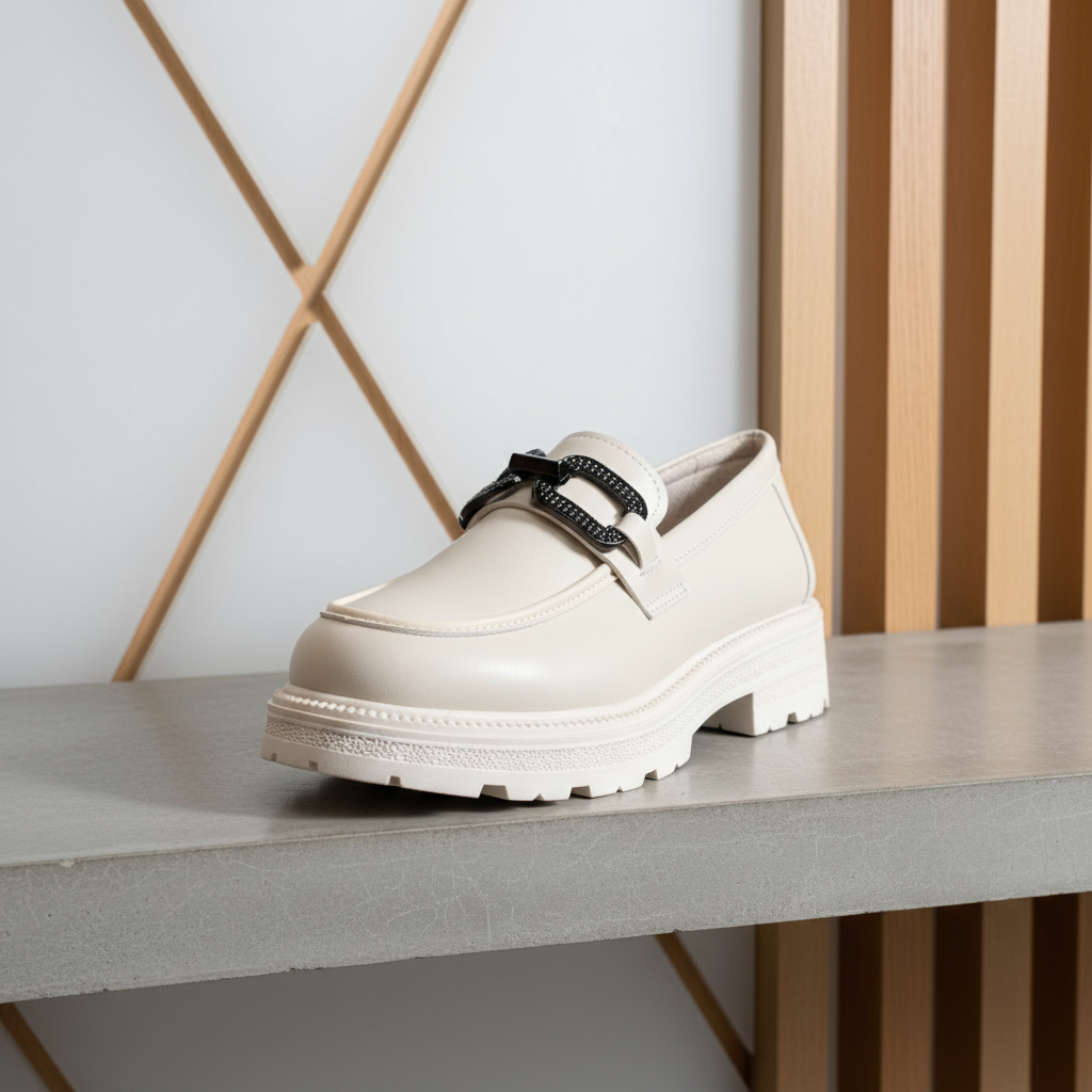 JK-970 Béžové dámské volnočasové boty