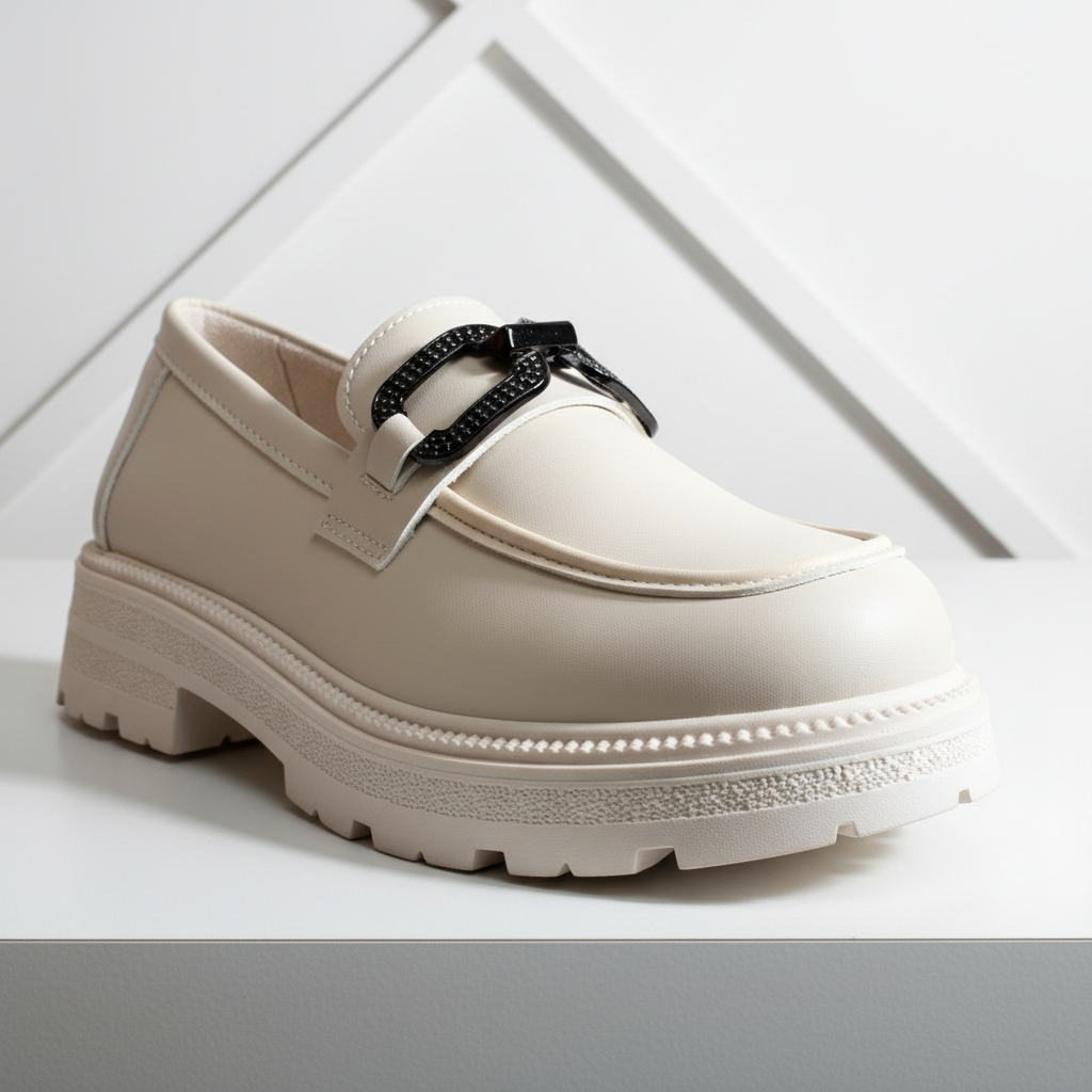 JK-970 Béžové dámské volnočasové boty