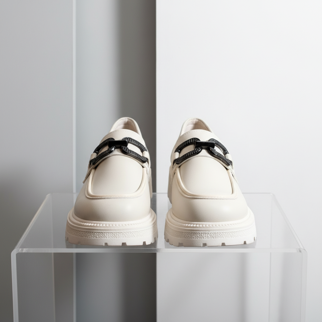 JK-970 Béžové dámské volnočasové boty