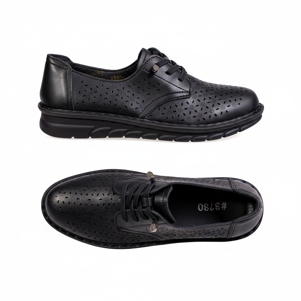 K280-1 Black – Women’s Lightweight Textile Everyday Shoes