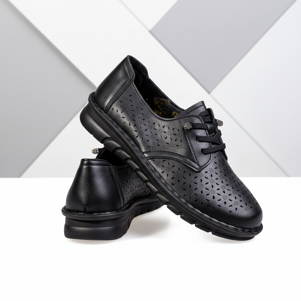 K280-1 Black – Women’s Lightweight Textile Everyday Shoes