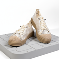 S587-3 Beige – Romantic Floral Lace Women’s Sneakers
