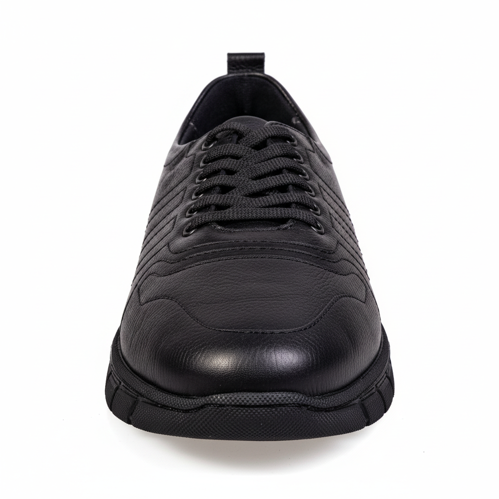 7020 Black – Premium Men’s Genuine Leather Everyday Shoes
