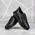 7020 Black – Premium Men’s Genuine Leather Everyday Shoes