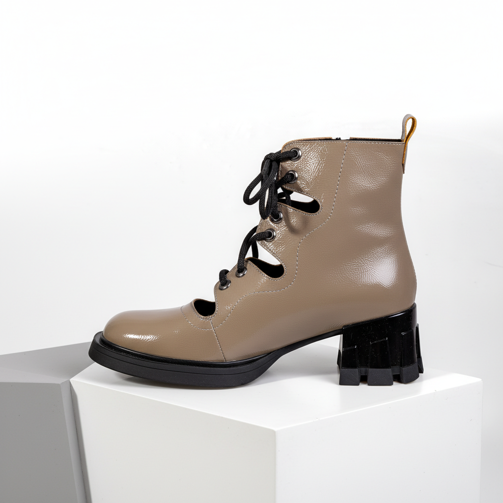 Z820 Vizon – Women’s Open-Side Lace-Up Gloss Boots