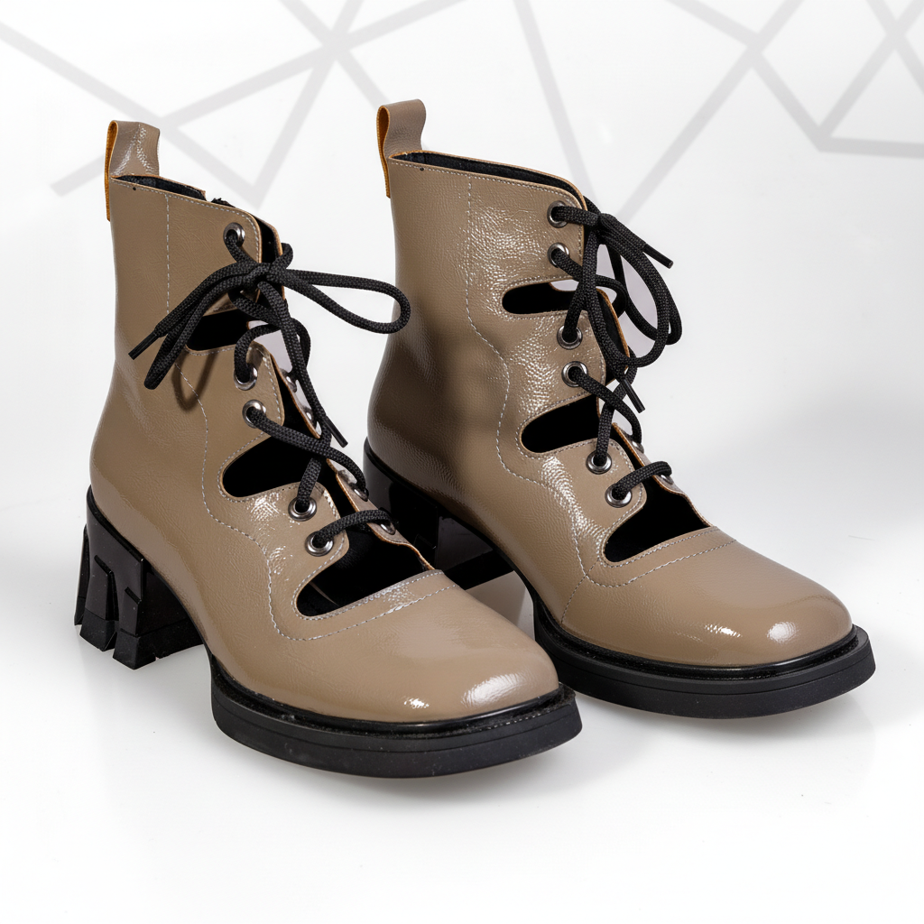 Z820 Vizon – Women’s Open-Side Lace-Up Gloss Boots