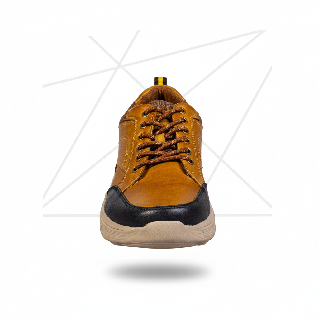 K363 Camel – Premium Men’s Genuine Leather Everyday Shoes