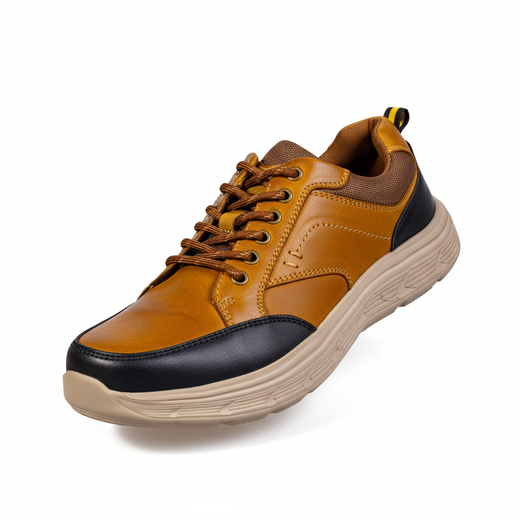 K363 Camel – Premium Men’s Genuine Leather Everyday Shoes