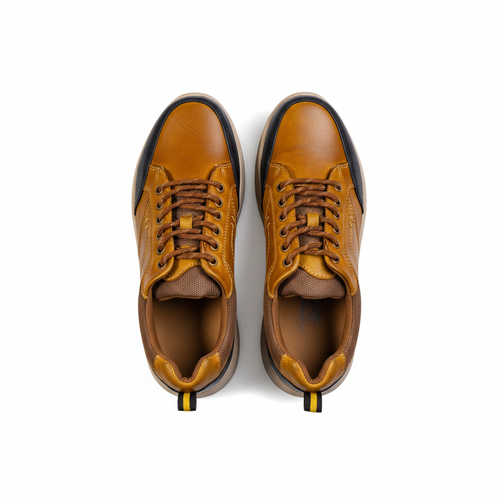 K363 Camel – Premium Men’s Genuine Leather Everyday Shoes