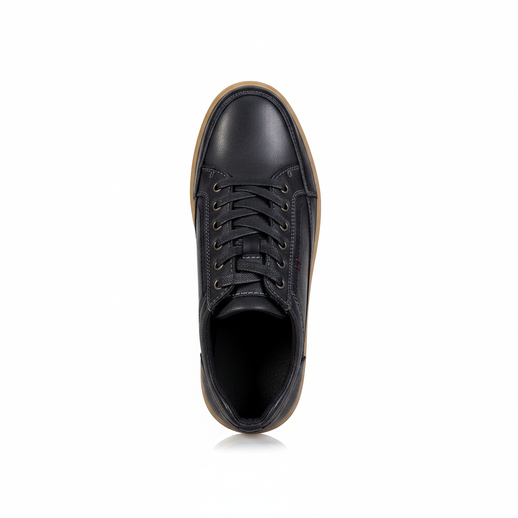K330-1 Black – Premium Men’s Genuine Leather Everyday Shoes
