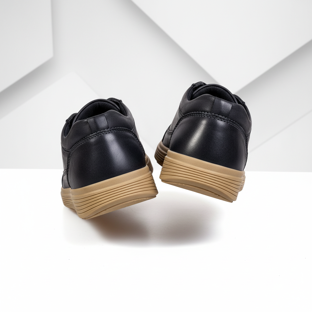 K330-1 Black – Premium Men’s Genuine Leather Everyday Shoes