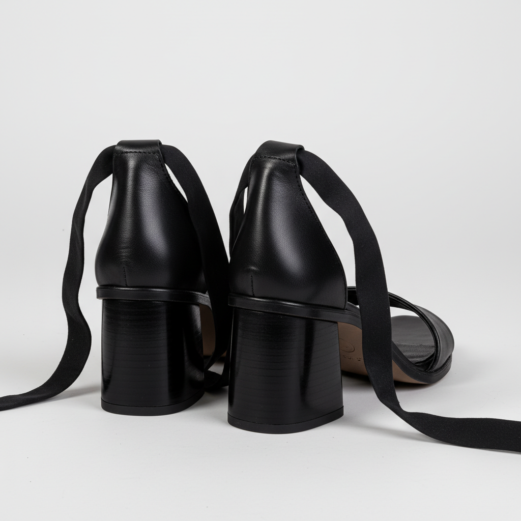 GDS18-026 – Women’s Genuine Leather Lace-Up Heeled Sandals