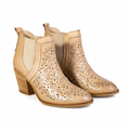 Bonas 16W116 Beige – Women’s Laser-Cut Boots