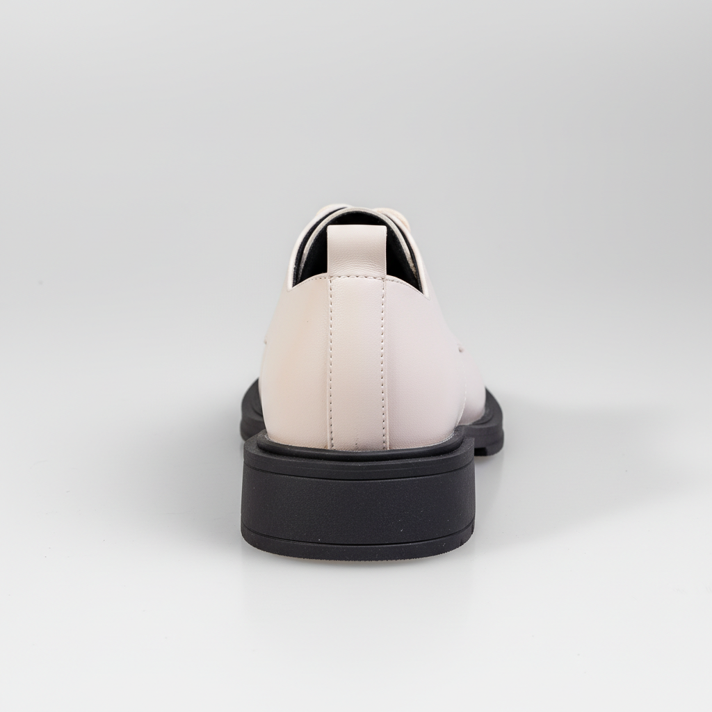 OS-12 Bézs – Női csiszolt kényelmes derbi cipő