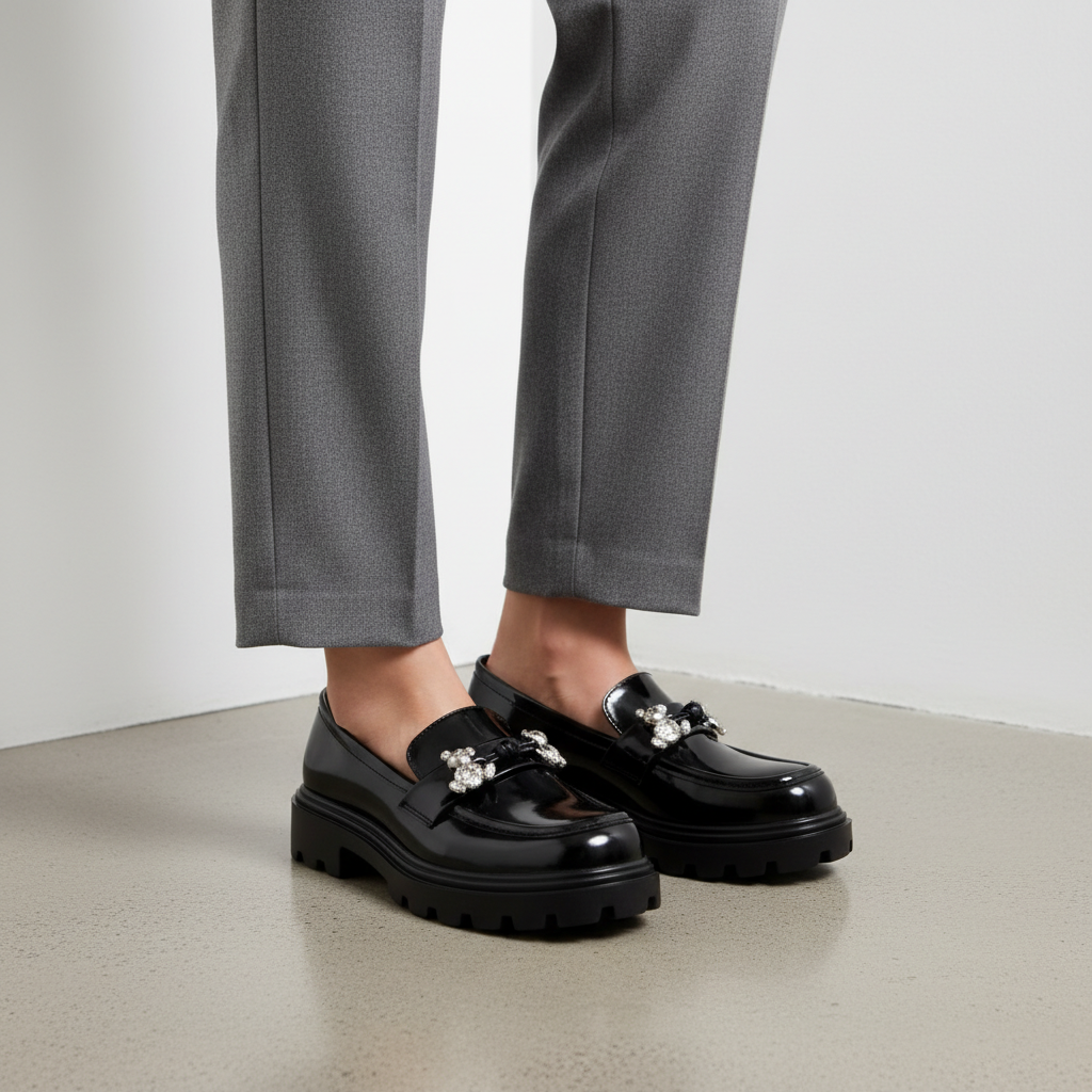 A2387-1 Černé dámské volnočasové boty